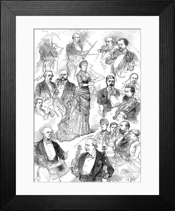 Framed Print : Romberg's Toy Symphony: performance at St. James's Hall, 1880. Creator: Unknown Framed Print : Romberg's Toy Symphony: performance at St. James's Hall, 1880. Creator: Unknown