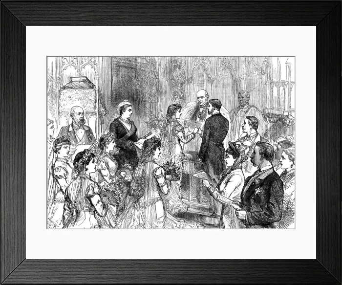 Framed Print : The Royal Marriage at Windsor, 1880. Creator: Unknown Framed Print : The Royal Marriage at Windsor, 1880. Creator: Unknown