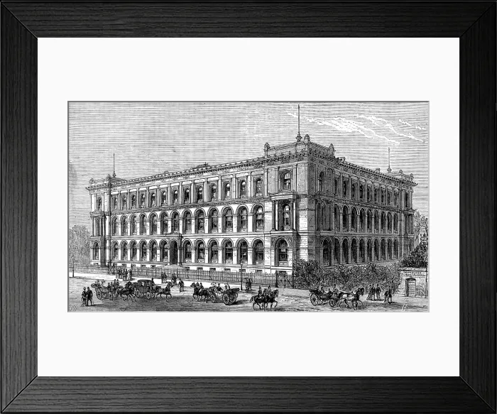 Framed Print : The Agricultural Museum, Berlin, where the International Fisheries Exhibition is held, 1880. Creator: Unknown Framed Print : The Agricultural Museum, Berlin, where the International Fisheries Exhibition is held, 1880. Creator: Unknown