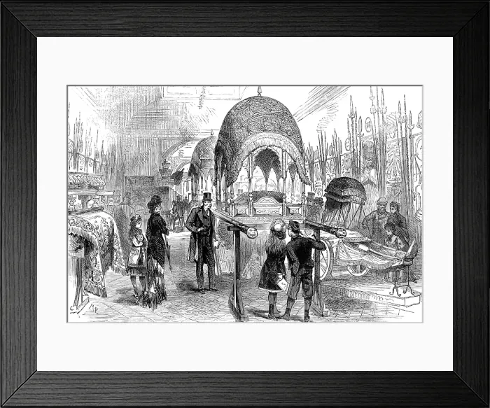 Framed Print : The new Indian Section, South Kensington Museum, 1880. Creator: M. P Framed Print : The new Indian Section, South Kensington Museum, 1880. Creator: M. P