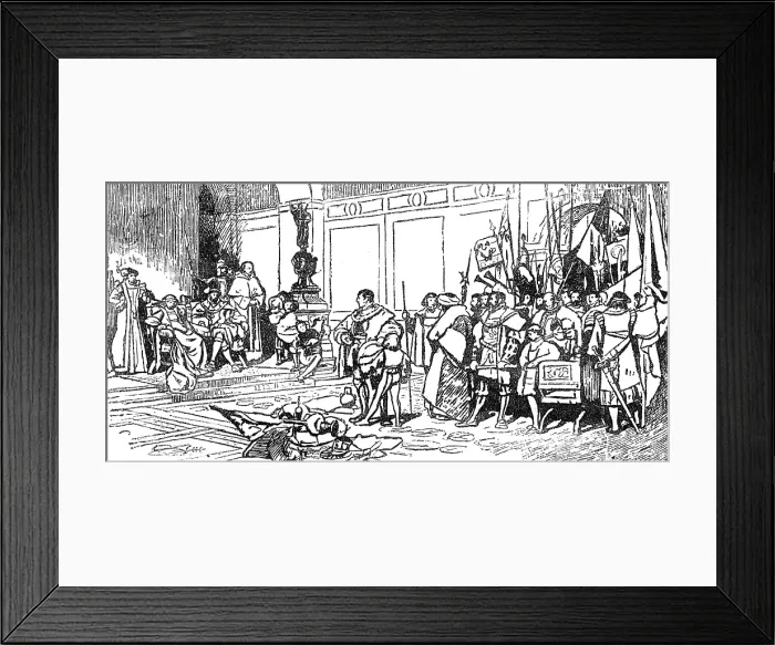 Framed Print : Illustrated handbooks to the picture exhibitions: Victorious by J. D. Linton, 1880. Creator: Unknown Framed Print : Illustrated handbooks to the picture exhibitions: Victorious by J. D. Linton, 1880. Creator: Unknown