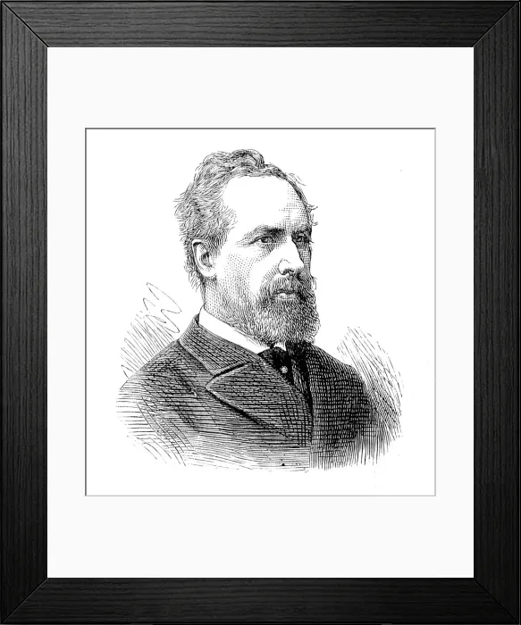Framed Print : Members of the new House of Commons: Mr. Arthur Pease (Whitby), 1880. Creator: Unknown Framed Print : Members of the new House of Commons: Mr. Arthur Pease (Whitby), 1880. Creator: Unknown