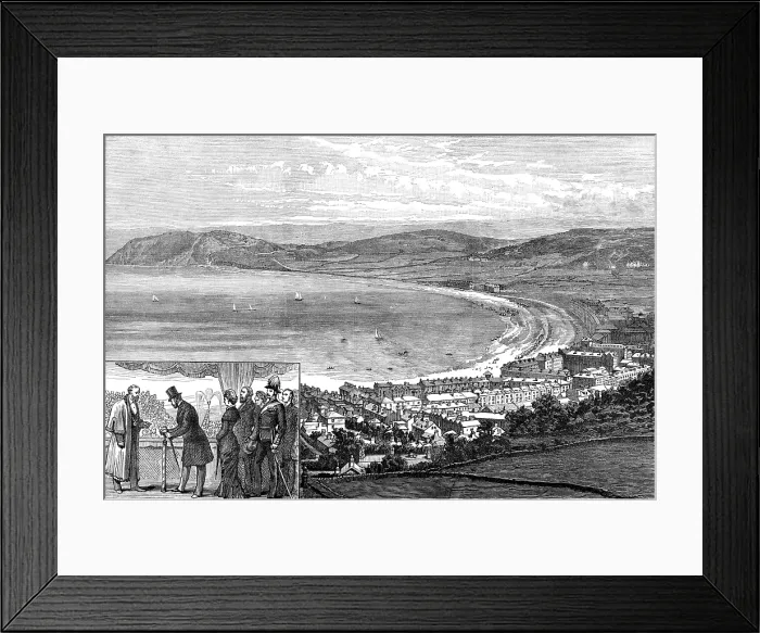 Framed Print : Llandudno new waterworks: Llandudno and Little Orme's Head, 1880. Creator: Unknown Framed Print : Llandudno new waterworks: Llandudno and Little Orme's Head, 1880. Creator: Unknown