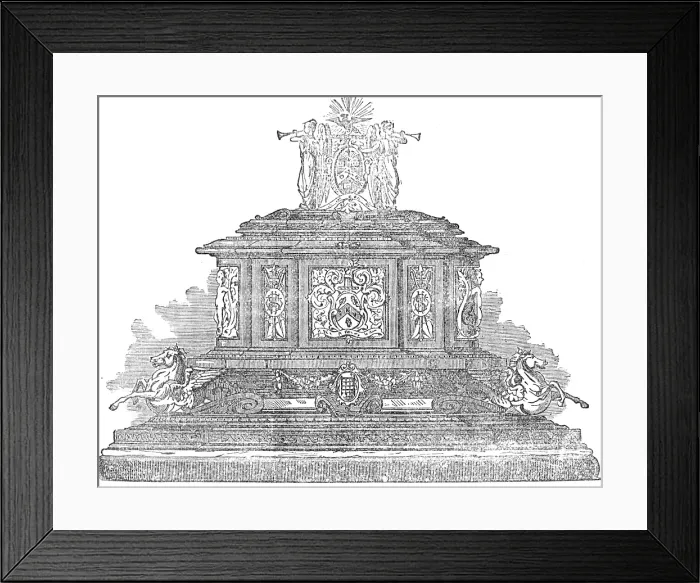 Framed Print : Casket presented to the Right Hon. W. H. Smith, M.P. by the Stationers Company, 1880. Creator: Unknown Framed Print : Casket presented to the Right Hon. W. H. Smith, M.P. by the Stationers Company, 1880. Creator: Unknown