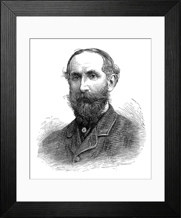 Framed Print : Members of the new House of Commons: Captain J. E. F. Aylmer (Maidstone), 1880. Creator: Unknown