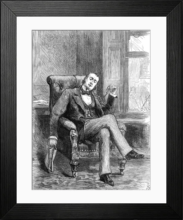 Framed Print : The Old Bachelor, 1880. Creator: Unknown Framed Print : The Old Bachelor, 1880. Creator: Unknown
