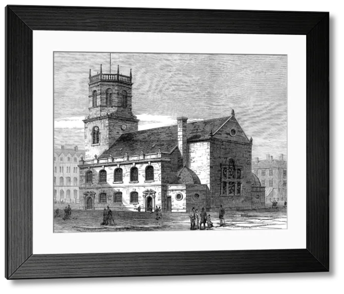 Framed Print : St. Peter's Church, Liverpool, the cathedral of the new diocese, 1880. Creator: Unknown Framed Print : St. Peter's Church, Liverpool, the cathedral of the new diocese, 1880. Creator: Unknown