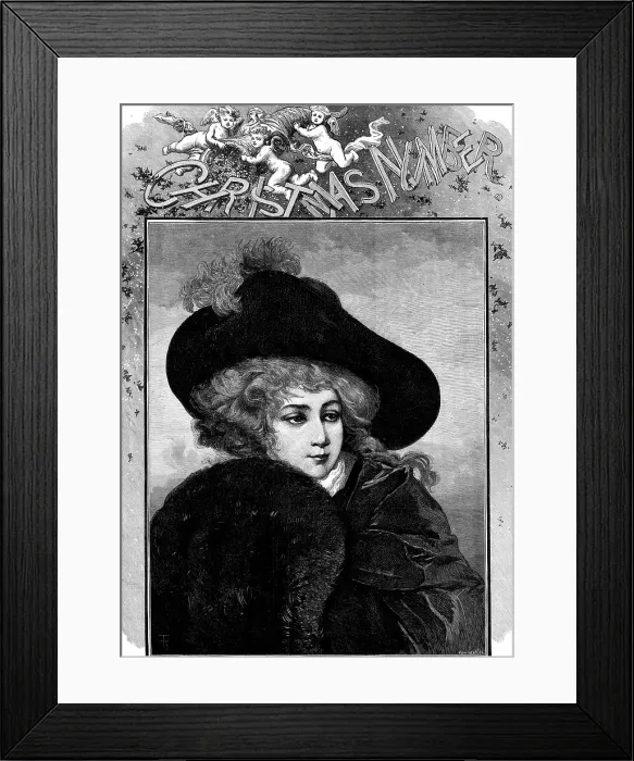 Framed Print : Winter - by L. Rossi, 1880. Creator: Frument Framed Print : Winter - by L. Rossi, 1880. Creator: Frument