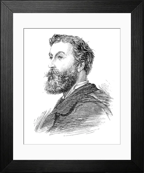 Framed Print : Members of the new House of Commons: Mr. Cyril Flower (Brecknock), 1880. Creator: Unknown Framed Print : Members of the new House of Commons: Mr. Cyril Flower (Brecknock), 1880. Creator: Unknown