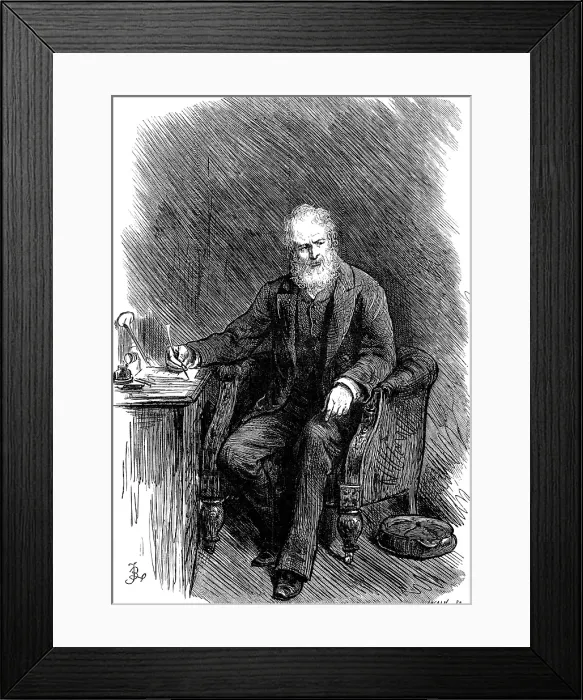 Framed Print : Dr. Godwin, 1880. Creator: Joseph Swain Framed Print : Dr. Godwin, 1880. Creator: Joseph Swain
