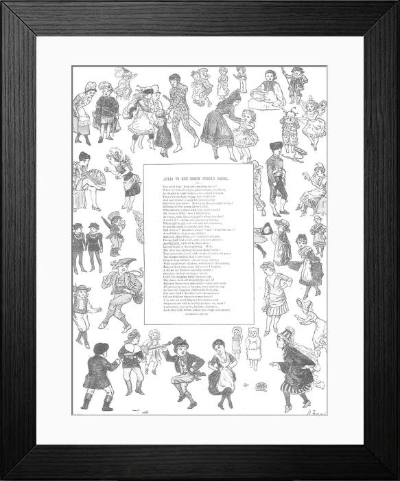 Framed Print : The Fancy Dress Ball, 1880. Creator: Joseph Swain Framed Print : The Fancy Dress Ball, 1880. Creator: Joseph Swain