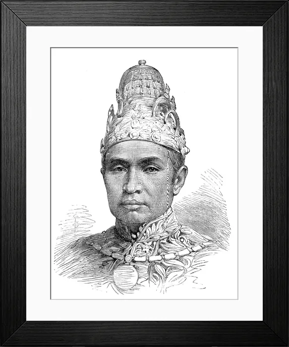 Framed Print : Mohammed Suleiman Khalifat, Sultan of Koetei, Borneo, 1880. Creator: Unknown Framed Print : Mohammed Suleiman Khalifat, Sultan of Koetei, Borneo, 1880. Creator: Unknown