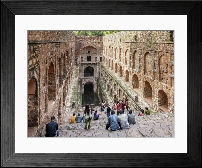 Framed Print : Ugrasen ki Baoli, Stepwell, India, 2023. Creator: Peter Thompson Framed Print : Ugrasen ki Baoli, Stepwell, India, 2023. Creator: Peter Thompson