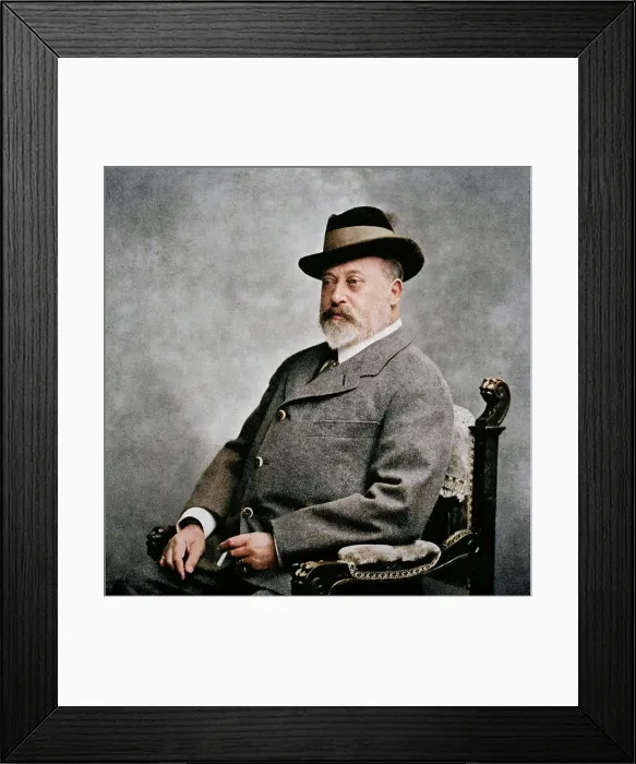 Framed Print : King Edward VII in a Tyrolean hat, 1903 (1911). Creator: Unknown Framed Print : King Edward VII in a Tyrolean hat, 1903 (1911). Creator: Unknown