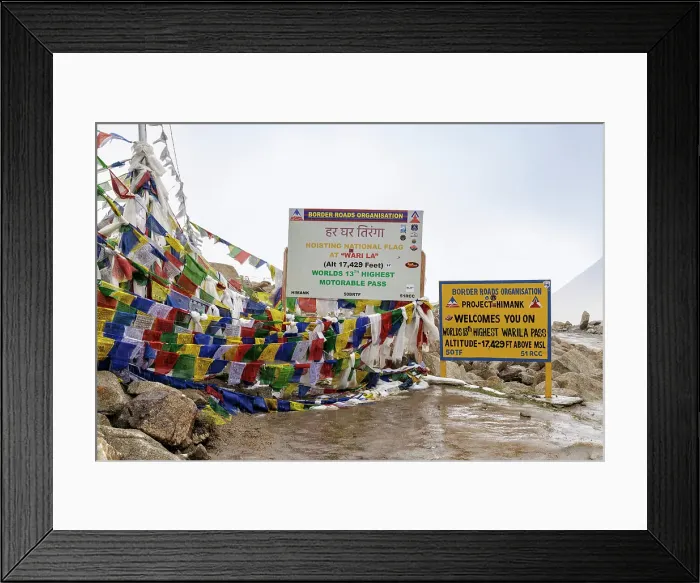Framed Print : Wari La mountain pass, Ladakh, India, 2023. Creator: Peter Thompson Framed Print : Wari La mountain pass, Ladakh, India, 2023. Creator: Peter Thompson