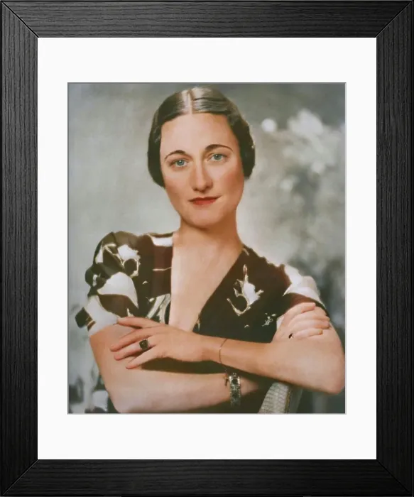 Framed Print : Mrs Simpson: A Studio Portrait, 1937. Creator: Unknown Framed Print : Mrs Simpson: A Studio Portrait, 1937. Creator: Unknown