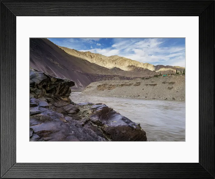 Framed Print : Indus River, Uleytokpo, Ladakh, India, 2023. Creator: Peter Thompson Framed Print : Indus River, Uleytokpo, Ladakh, India, 2023. Creator: Peter Thompson