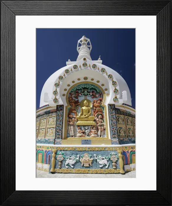 Framed Print : Shanti Stupa, Leh, Ladakh, India, 2023. Creator: Peter Thompson Framed Print : Shanti Stupa, Leh, Ladakh, India, 2023. Creator: Peter Thompson