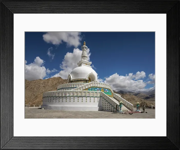 Framed Print : Shanti Stupa, Leh, Ladakh, India, 2023. Creator: Peter Thompson Framed Print : Shanti Stupa, Leh, Ladakh, India, 2023. Creator: Peter Thompson