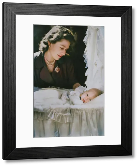 Framed Print : Princess Elizabeth with her Infant Son Prince Charles, 1948. Creator: Cecil Beaton Framed Print : Princess Elizabeth with her Infant Son Prince Charles, 1948. Creator: Cecil Beaton