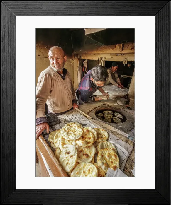 Framed Print : Tandoor bakery, Leh, Ladakh, India, 2023. Creator: Peter Thompson Framed Print : Tandoor bakery, Leh, Ladakh, India, 2023. Creator: Peter Thompson