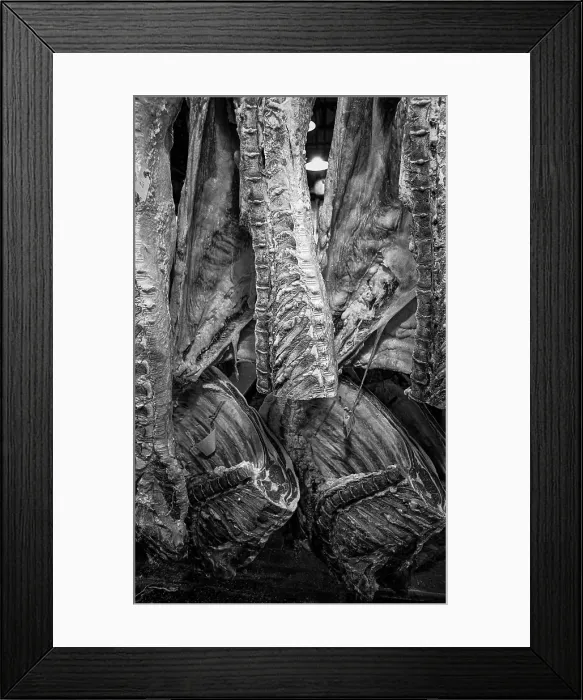Framed Print : Smithfield Meat Market, City of London, January 1980. Creator: Peter Thompson Framed Print : Smithfield Meat Market, City of London, January 1980. Creator: Peter Thompson