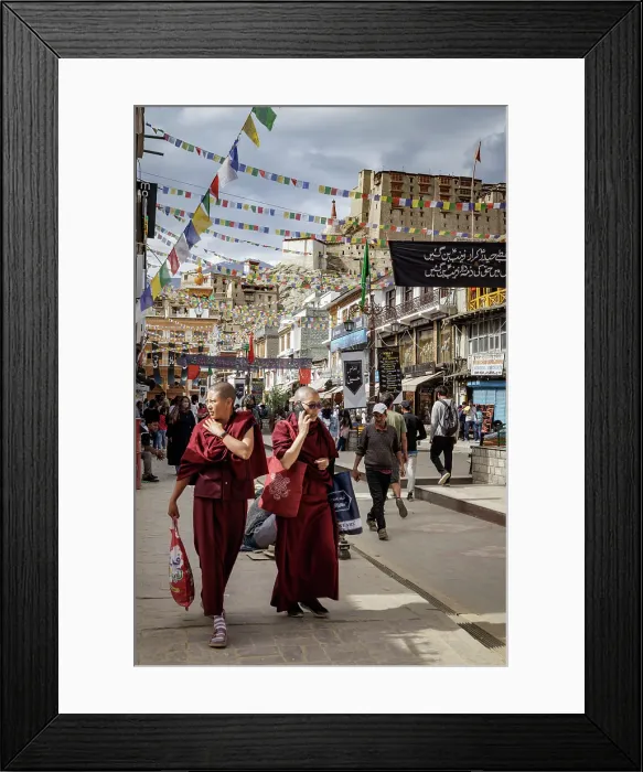 Framed Print : Main Bazaar Road, Leh, Ladakh, India, 2023. Creator: Peter Thompson Framed Print : Main Bazaar Road, Leh, Ladakh, India, 2023. Creator: Peter Thompson