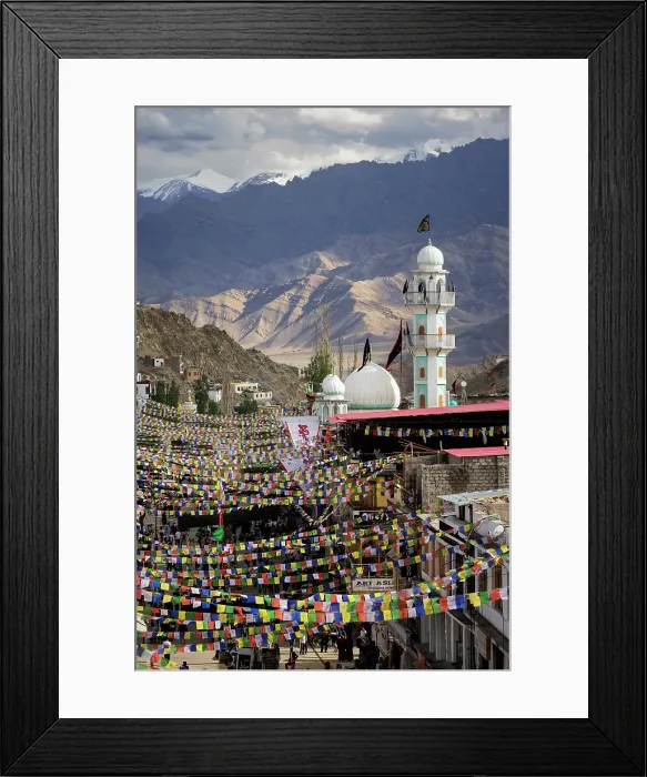 Framed Print : Main Bazaar Road, Leh, Ladakh, India, 2023. Creator: Peter Thompson Framed Print : Main Bazaar Road, Leh, Ladakh, India, 2023. Creator: Peter Thompson