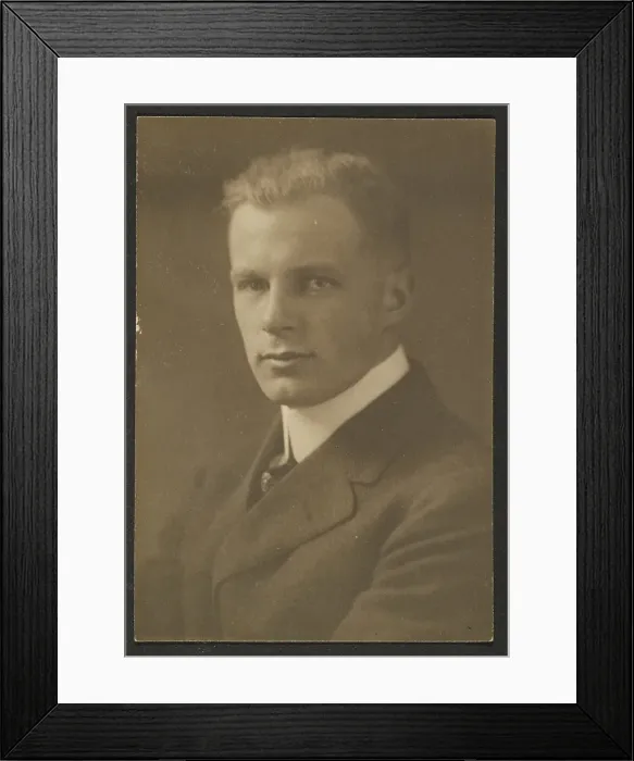 Framed Print : Portrait of a Man with Crew Cut, 1907-1943. Creator: Louis Fleckenstein Framed Print : Portrait of a Man with Crew Cut, 1907-1943. Creator: Louis Fleckenstein