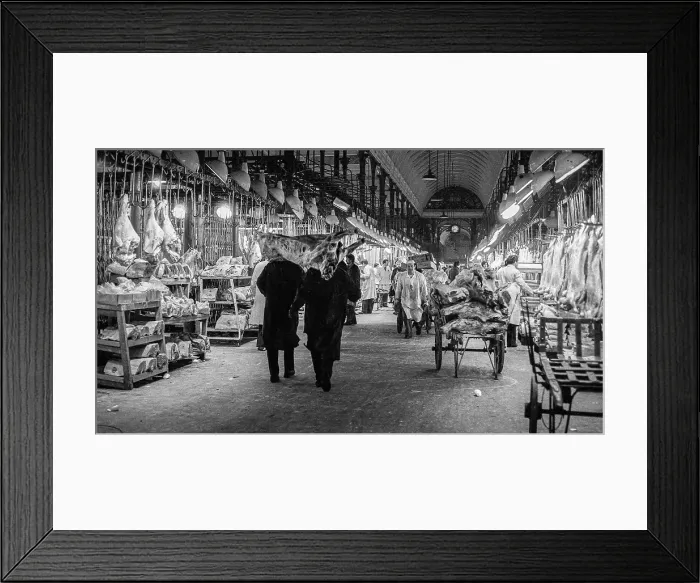 Framed Print : Smithfield Meat Market, City of London, January 1980. Creator: Peter Thompson Framed Print : Smithfield Meat Market, City of London, January 1980. Creator: Peter Thompson