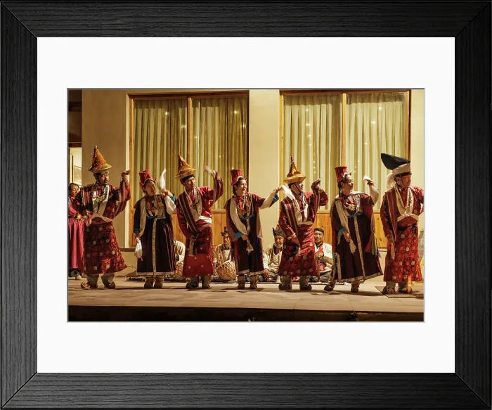 Framed Print : Traditional dance performance, Leh, Ladakh, India, 2023. Creator: Peter Thompson Framed Print : Traditional dance performance, Leh, Ladakh, India, 2023. Creator: Peter Thompson