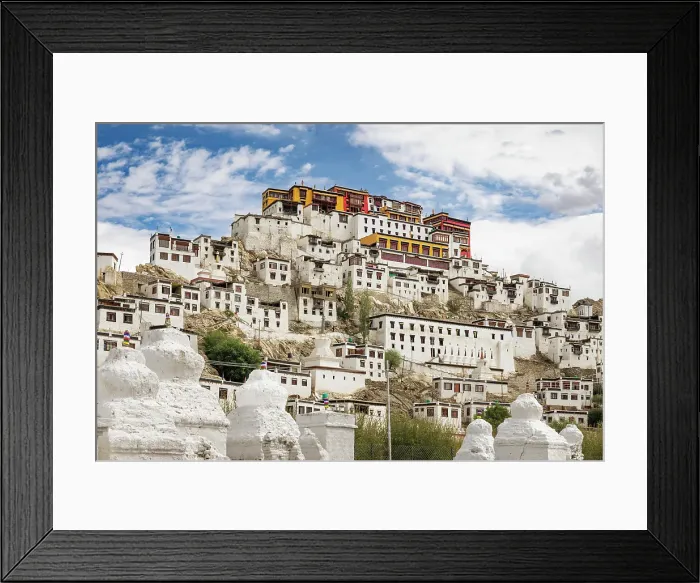 Framed Print : Thiksey Monastery, Ladakh, India, 2023. Creator: Peter Thompson Framed Print : Thiksey Monastery, Ladakh, India, 2023. Creator: Peter Thompson