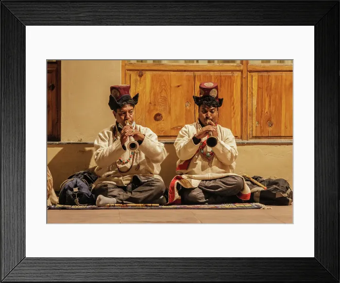 Framed Print : Traditional music, surna, oboe, Leh, Ladakh, India, 2023. Creator: Peter Thompson Framed Print : Traditional music, surna, oboe, Leh, Ladakh, India, 2023. Creator: Peter Thompson