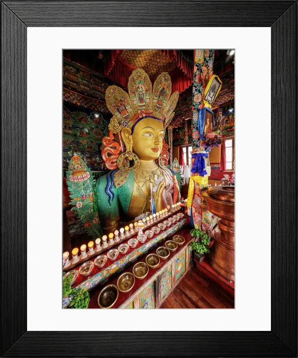 Framed Print : Thiksey Monastery, Ladakh, India, 2023. Creator: Peter Thompson Framed Print : Thiksey Monastery, Ladakh, India, 2023. Creator: Peter Thompson