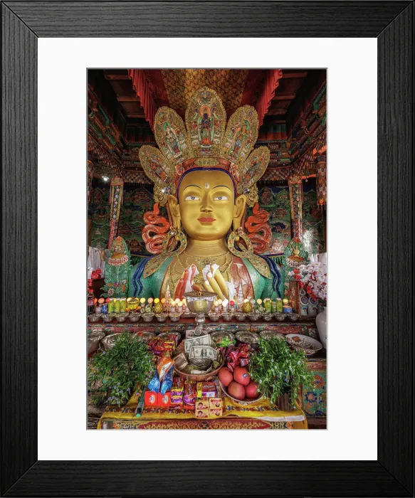 Framed Print : Thiksey Monastery, Ladakh, India, 2023. Creator: Peter Thompson Framed Print : Thiksey Monastery, Ladakh, India, 2023. Creator: Peter Thompson