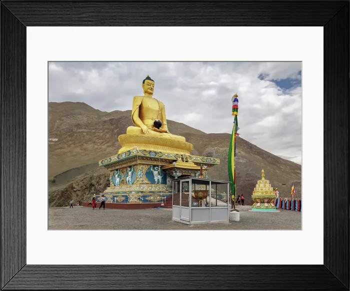 Framed Print : Gautama Buddha, Stok Gompa, Ladakh, India, 2023. Creator: Peter Thompson Framed Print : Gautama Buddha, Stok Gompa, Ladakh, India, 2023. Creator: Peter Thompson