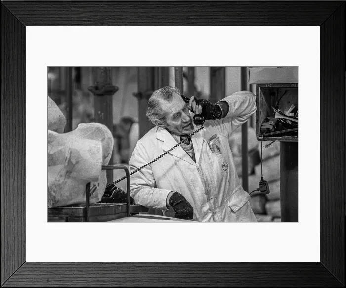 Framed Print : Smithfield Meat Market, City of London, January 1980. Creator: Peter Thompson Framed Print : Smithfield Meat Market, City of London, January 1980. Creator: Peter Thompson