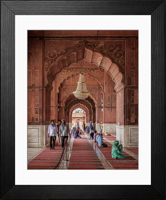 Framed Print : Jama Masjid, Delhi, India, 2023. Creator: Peter Thompson Framed Print : Jama Masjid, Delhi, India, 2023. Creator: Peter Thompson