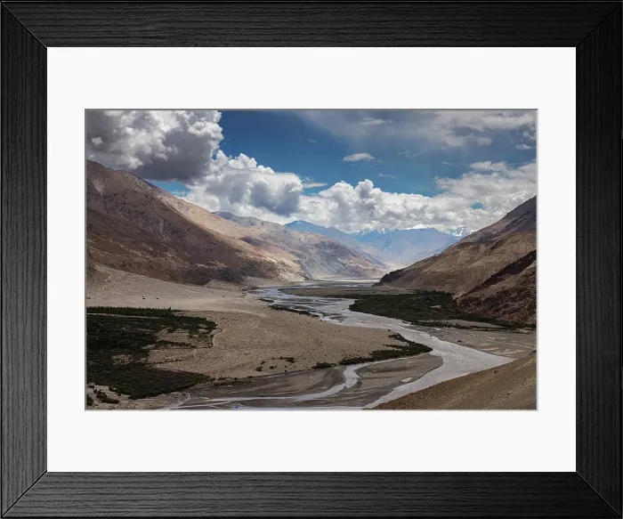 Framed Print : Shyok River, Nubra Valley, Ladakh, India, 2023. Creator: Peter Thompson Framed Print : Shyok River, Nubra Valley, Ladakh, India, 2023. Creator: Peter Thompson