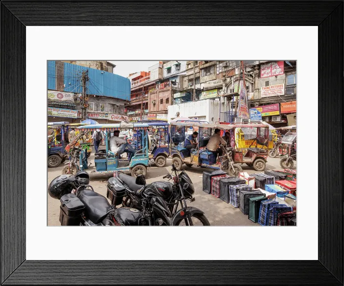 Framed Print : Old Delhi, India, 2023. Creator: Peter Thompson Framed Print : Old Delhi, India, 2023. Creator: Peter Thompson