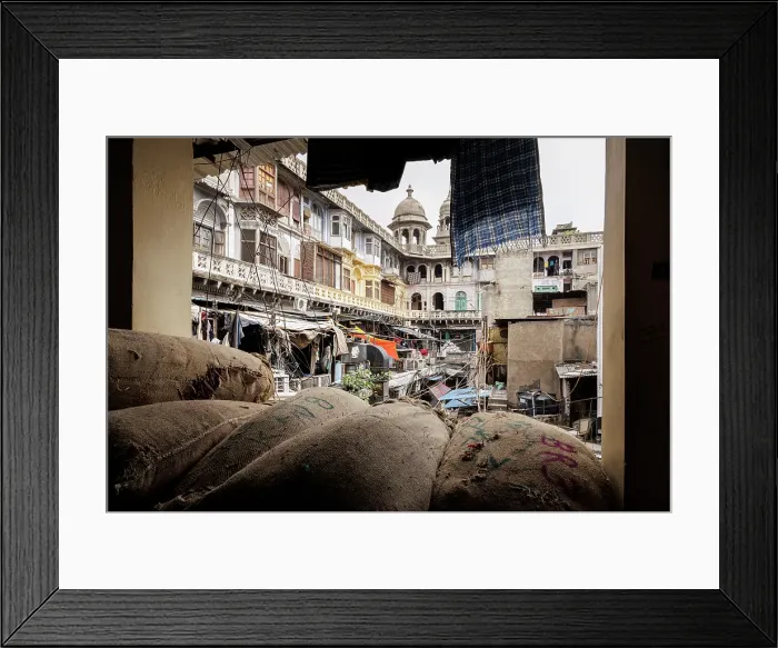 Framed Print : Spice Market, Old Delhi, India, 2023. Creator: Peter Thompson Framed Print : Spice Market, Old Delhi, India, 2023. Creator: Peter Thompson