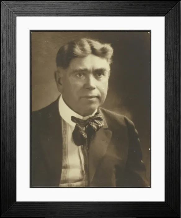 Framed Print : Portrait of a Man with Striped Tie, 1907-1943. Creator: Louis Fleckenstein Framed Print : Portrait of a Man with Striped Tie, 1907-1943. Creator: Louis Fleckenstein