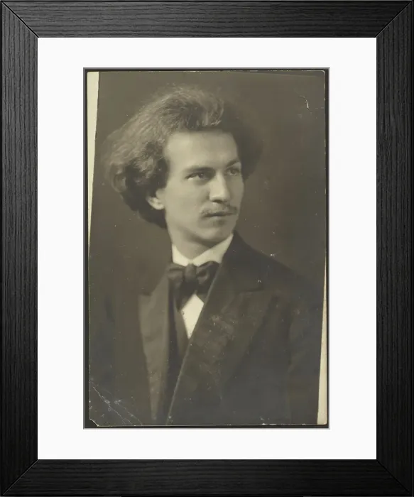 Framed Print : Portrait of a Man with Bow Tie, 1907-1943. Creator: Louis Fleckenstein Framed Print : Portrait of a Man with Bow Tie, 1907-1943. Creator: Louis Fleckenstein