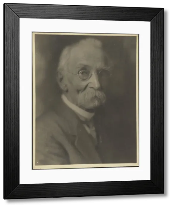 Framed Print : Portrait of a Man with Long Moustache, 1907-1943. Creator: Louis Fleckenstein Framed Print : Portrait of a Man with Long Moustache, 1907-1943. Creator: Louis Fleckenstein