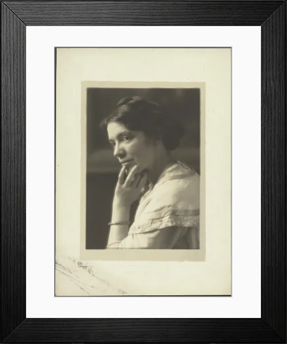 Framed Print : Portrait of a Woman with Bangle, 1907-1943. Creator: Louis Fleckenstein Framed Print : Portrait of a Woman with Bangle, 1907-1943. Creator: Louis Fleckenstein