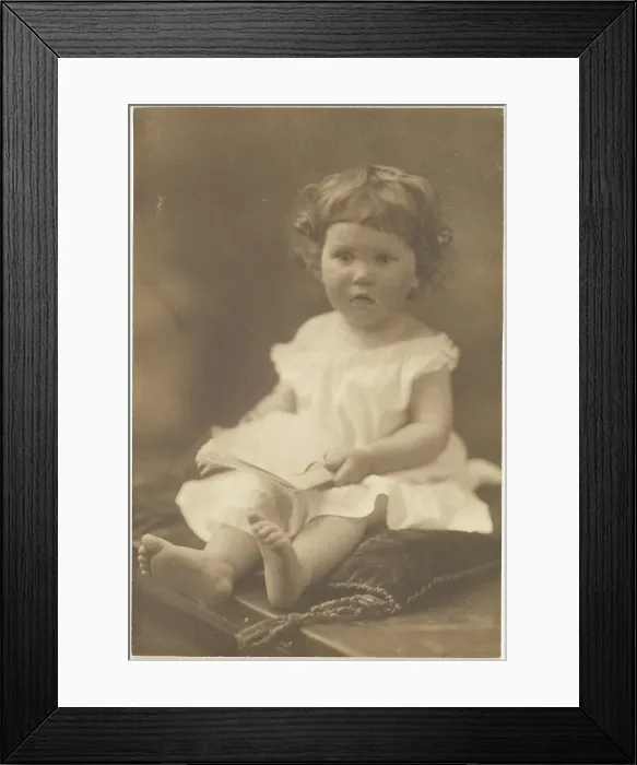 Framed Print : Portrait of a Baby, 1907-1943. Creator: Louis Fleckenstein Framed Print : Portrait of a Baby, 1907-1943. Creator: Louis Fleckenstein