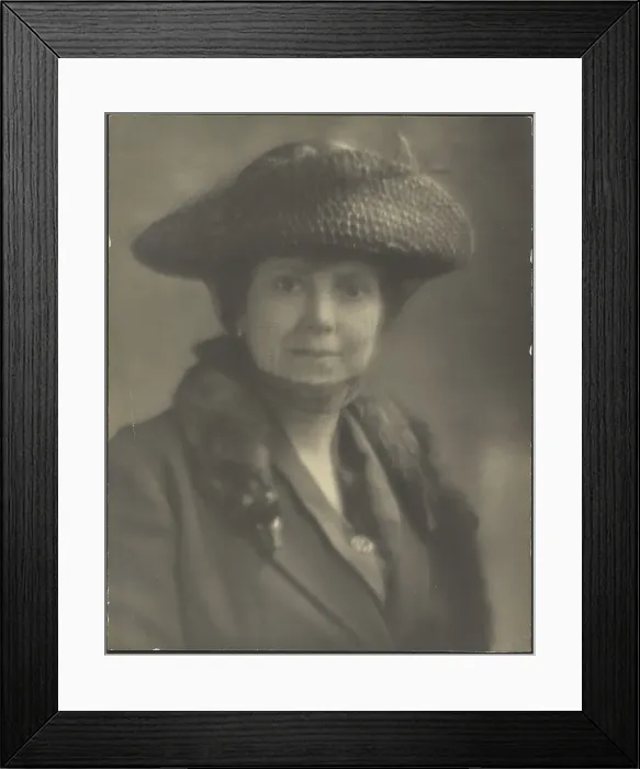Framed Print : Portrait of Mrs. R, 1907-1924. Creator: Louis Fleckenstein Framed Print : Portrait of Mrs. R, 1907-1924. Creator: Louis Fleckenstein