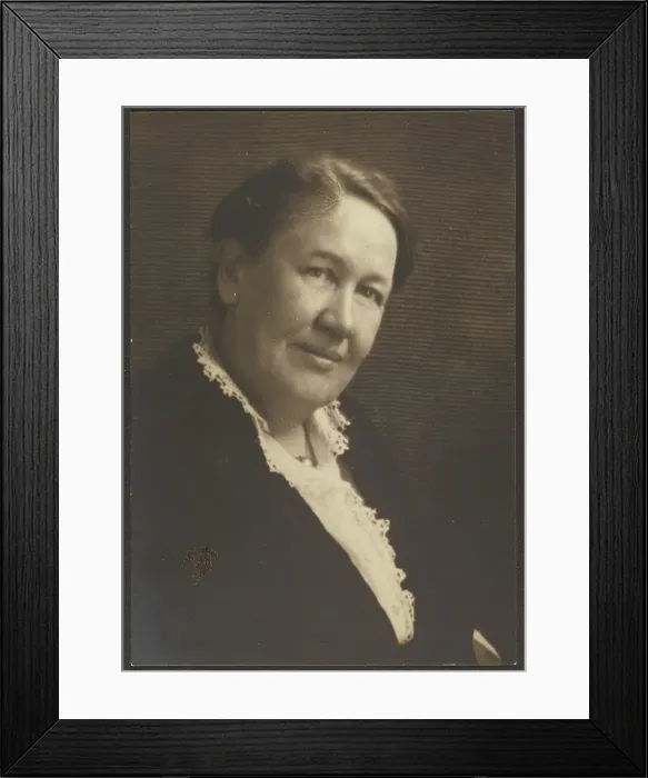 Framed Print : Portrait of a Woman in Lace Blouse, 1907-1943. Creator: Louis Fleckenstein Framed Print : Portrait of a Woman in Lace Blouse, 1907-1943. Creator: Louis Fleckenstein
