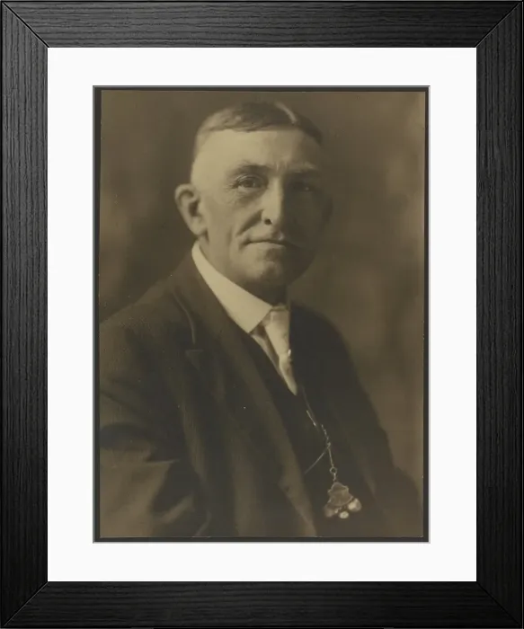 Framed Print : Portrait of a Man with Pocketwatch, 1907-1943. Creator: Louis Fleckenstein Framed Print : Portrait of a Man with Pocketwatch, 1907-1943. Creator: Louis Fleckenstein