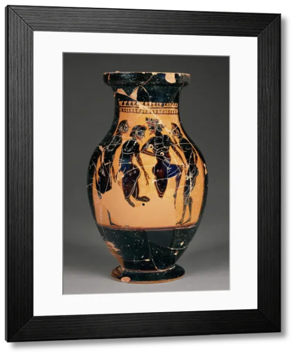 Framed Print : Attic Black-Figure Oinochoe, about 510 BC. Creator: Leagros Group Framed Print : Attic Black-Figure Oinochoe, about 510 BC. Creator: Leagros Group